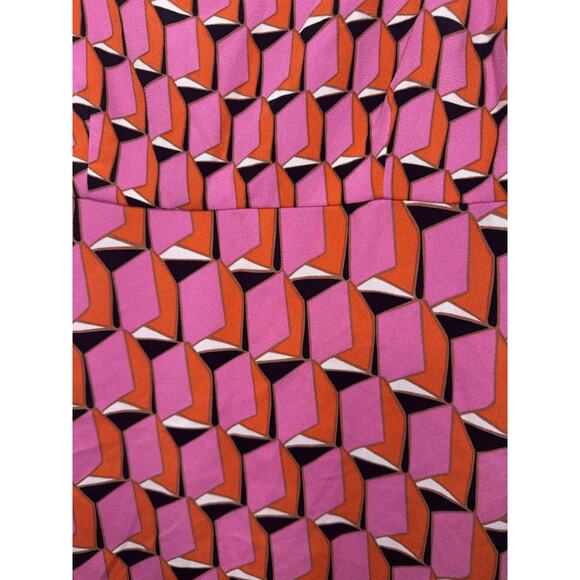 Diane Von Furstenberg X Target Y2K Art Deco Modern Geo Dress - Picture 7 of 8
